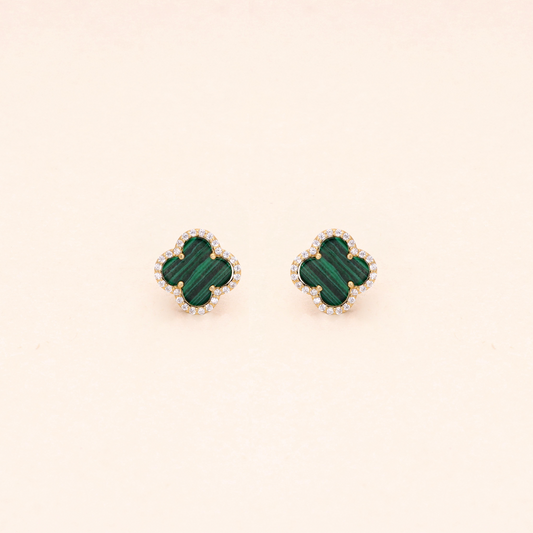 Green Clover Earrings