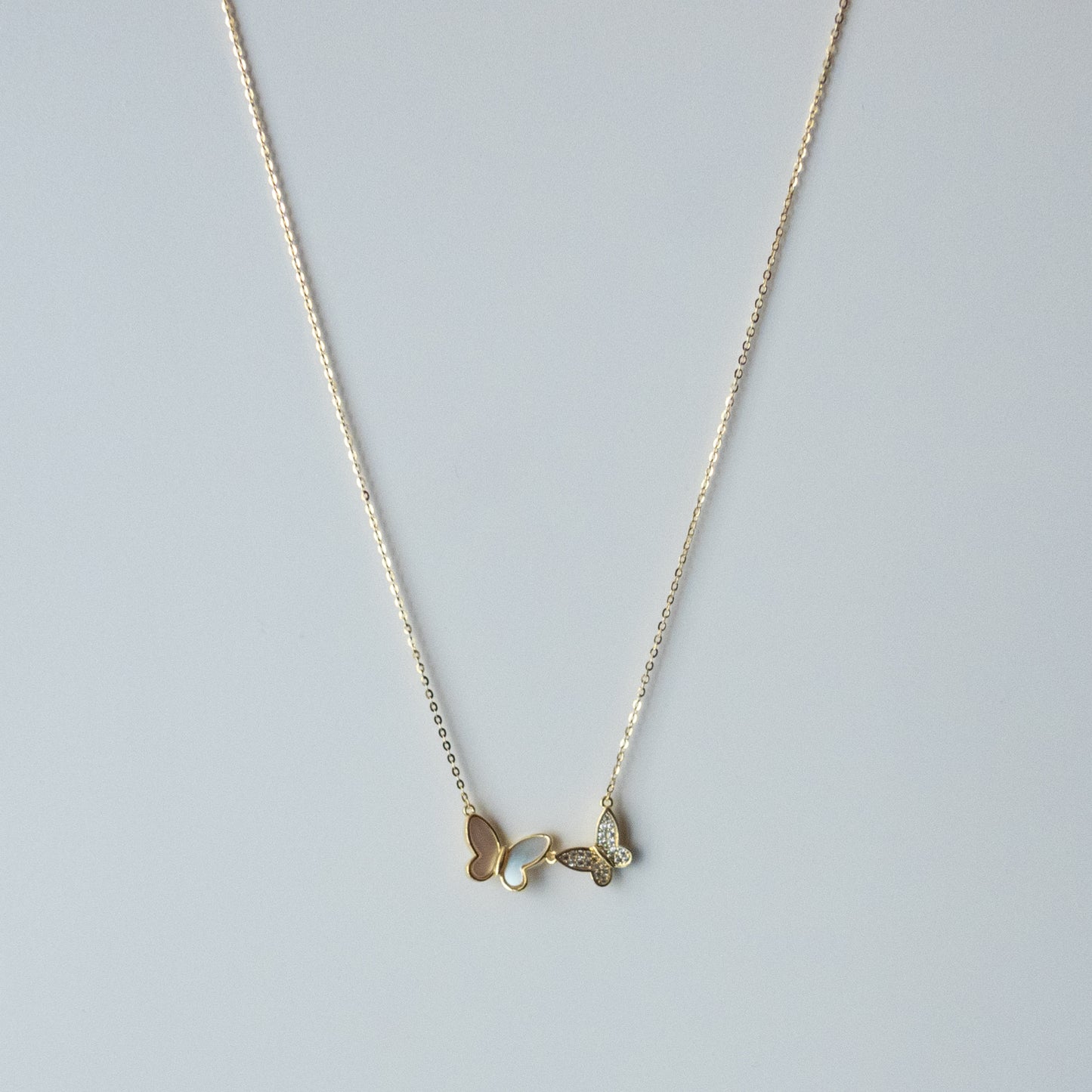 Brooke Two Butterflies Necklace