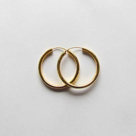 Tia Gold Hoops - Eve Jewellery