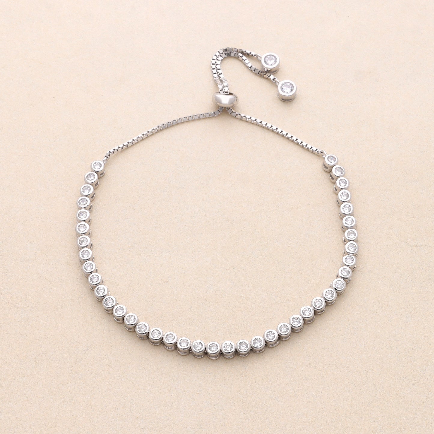 Bezel Tennis Bracelet