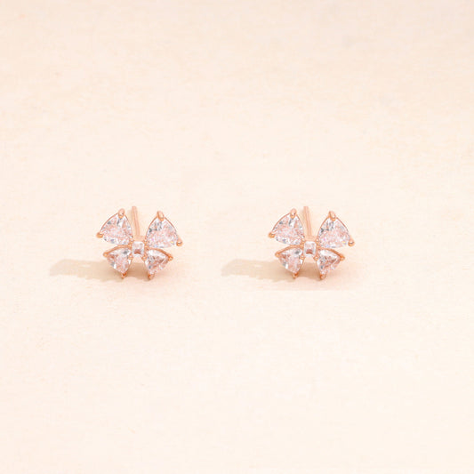 Blush Bow Studs