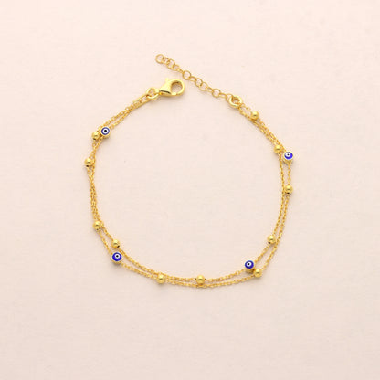 Lily Evil Eye Anklet