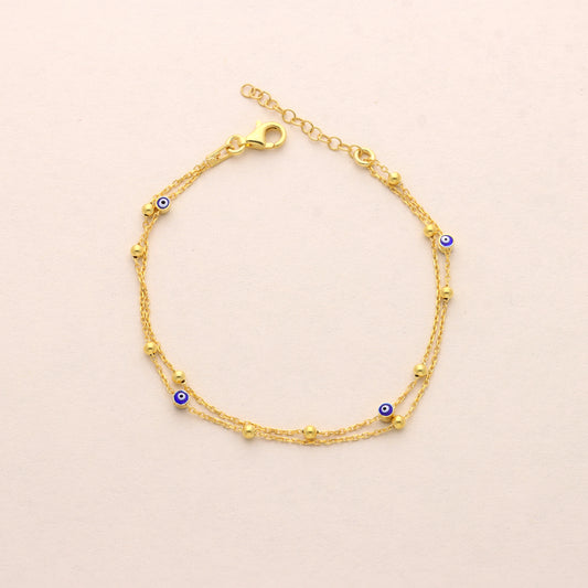 Lily Evil Eye Anklet