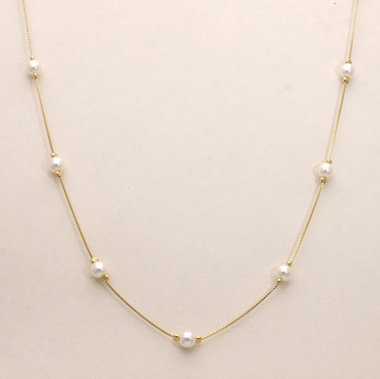 Pearl Station Necklace