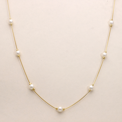 Pearl Station Necklace