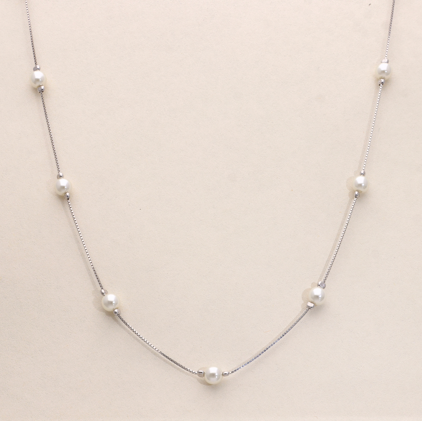 Pearl Station Necklace