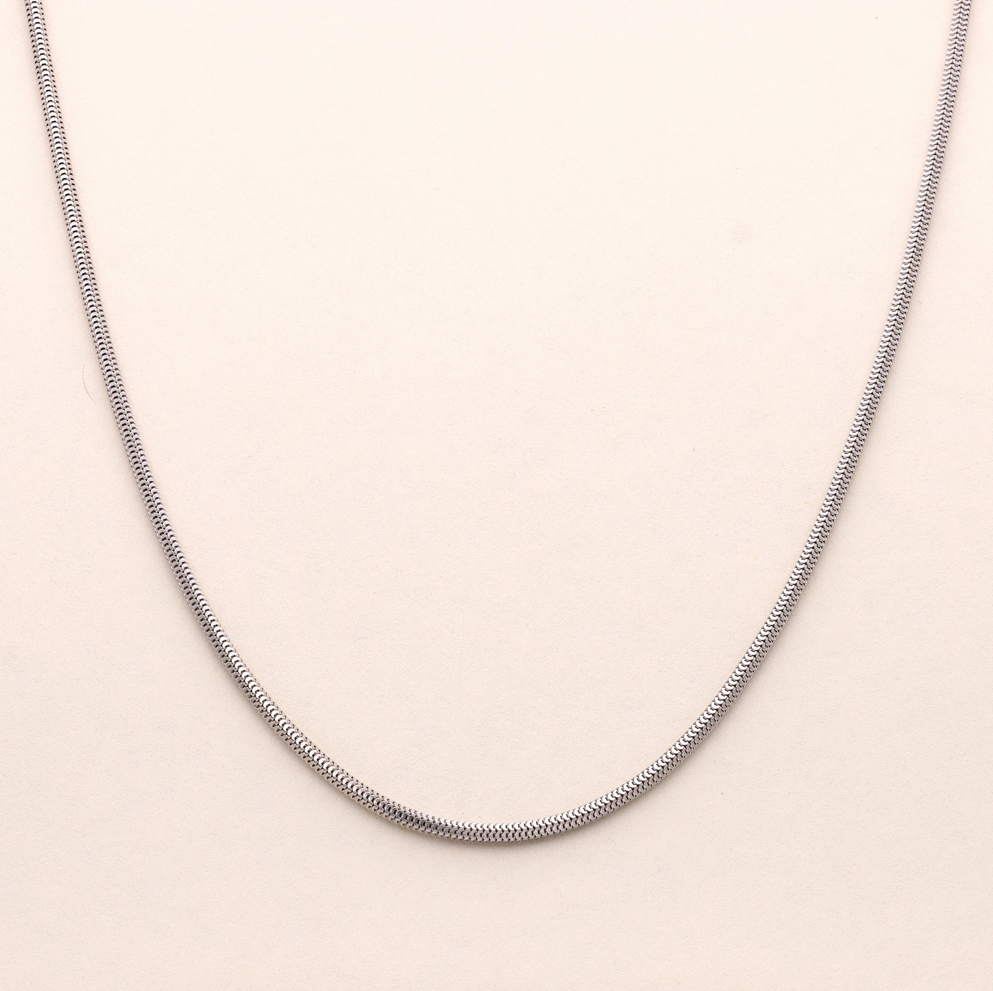 Rounded Snake Chain Necklace