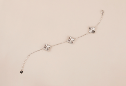 Silver Clover Bracelet